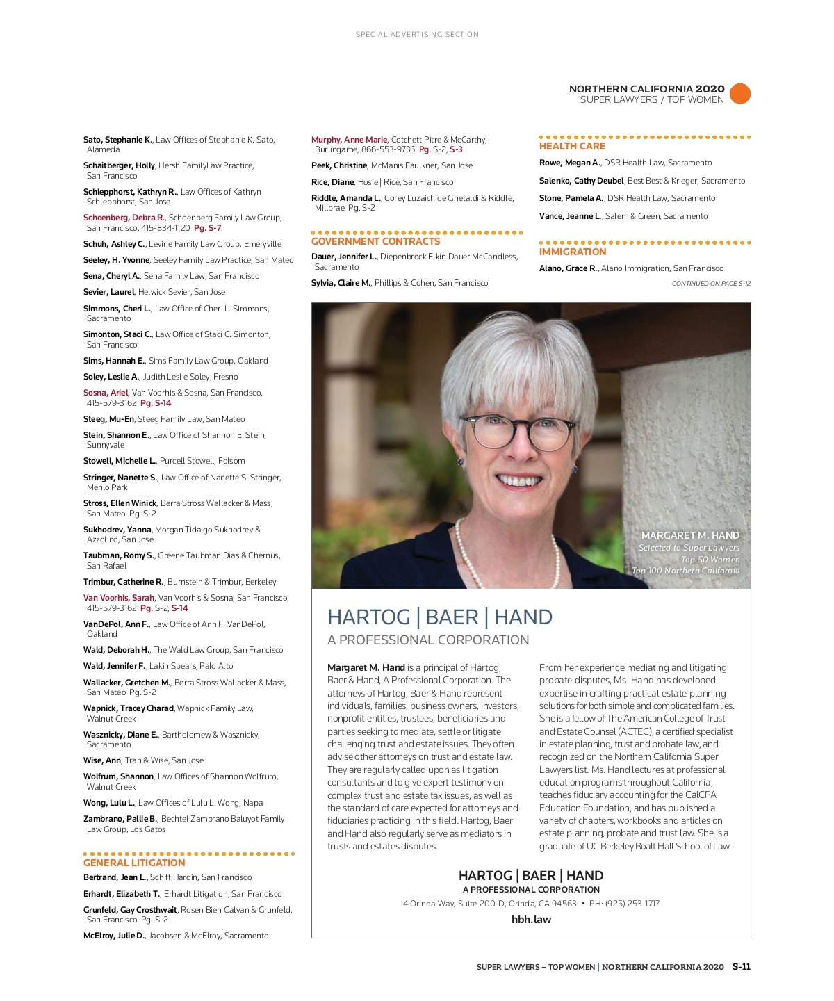 Hartog, Baer & Hand APC Orinda,  Office