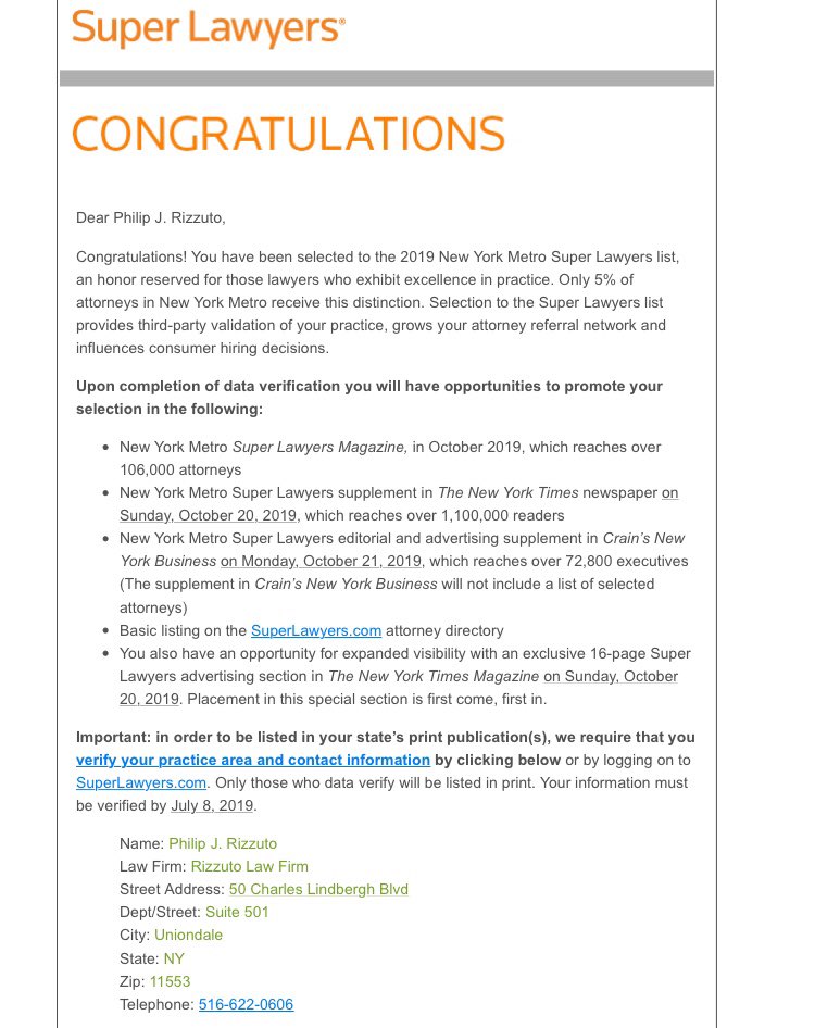 The Rizzuto Law Firm Uniondale, NY Office