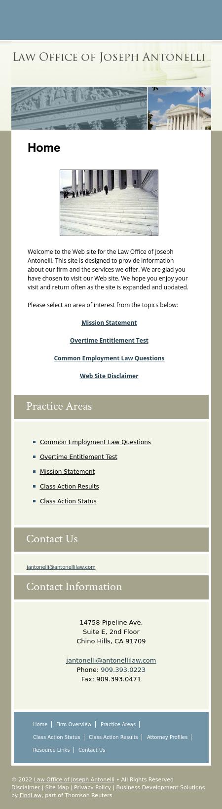 Law Office of Joseph Antonelli Chino Hills, CA Office