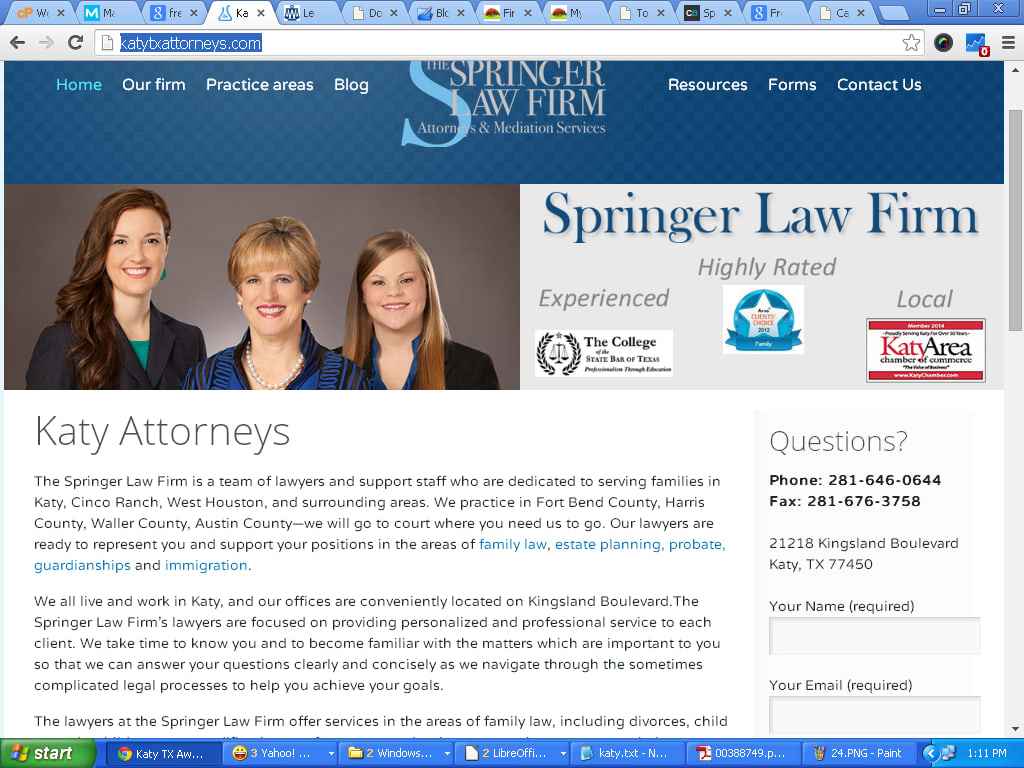 The Springer Law Firm Katy,  Office