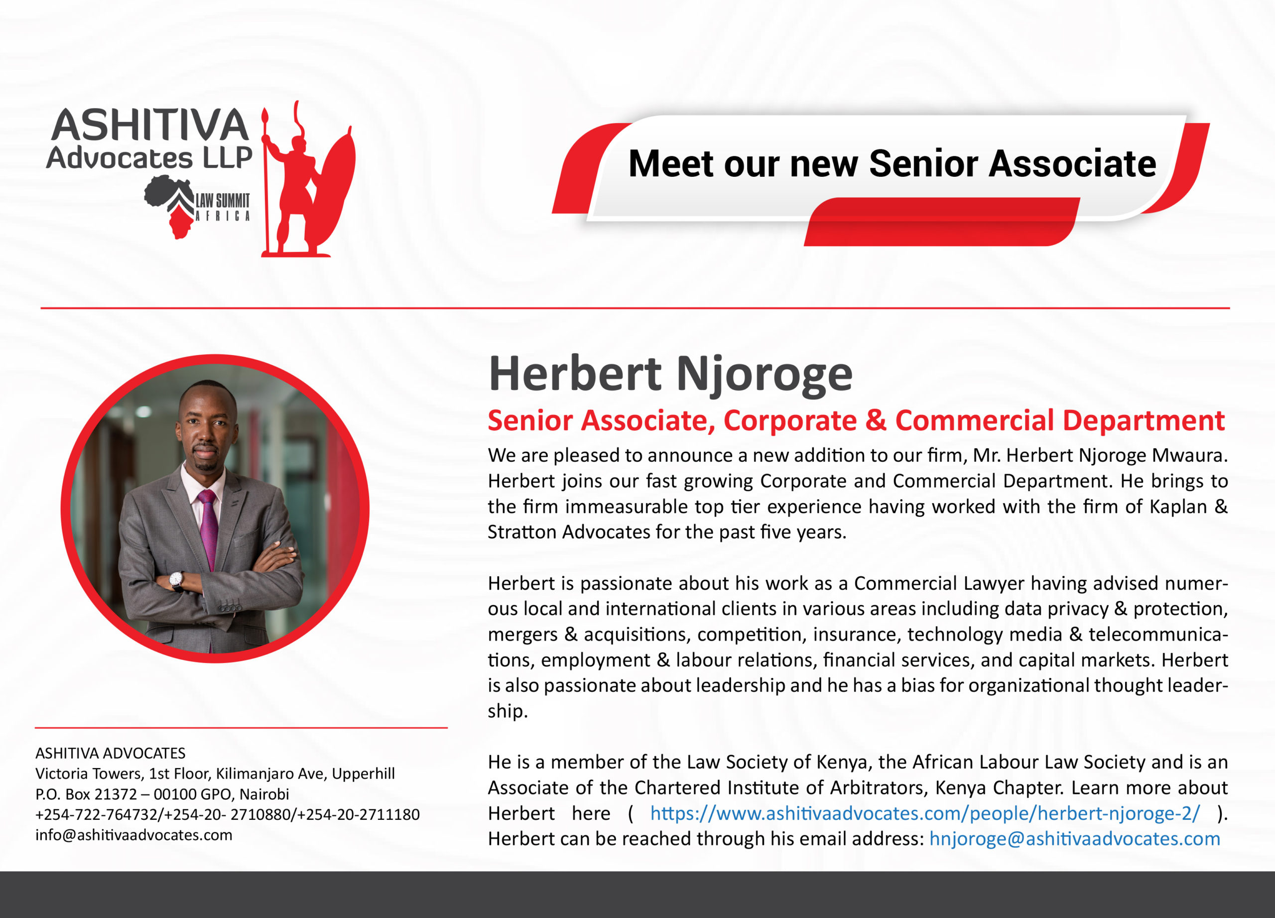 Kaplan & Stratton Advocates Nairobi, Kenya Office