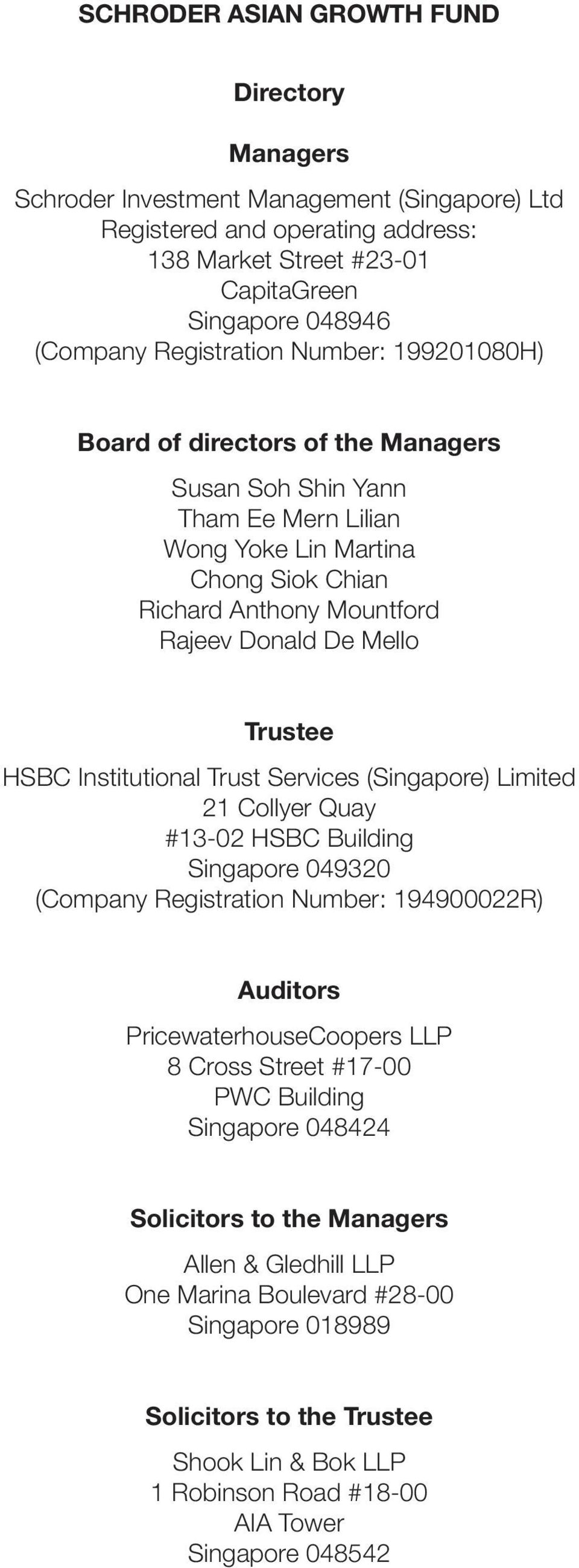 Shook Lin & Bok, LLP Singapore Office