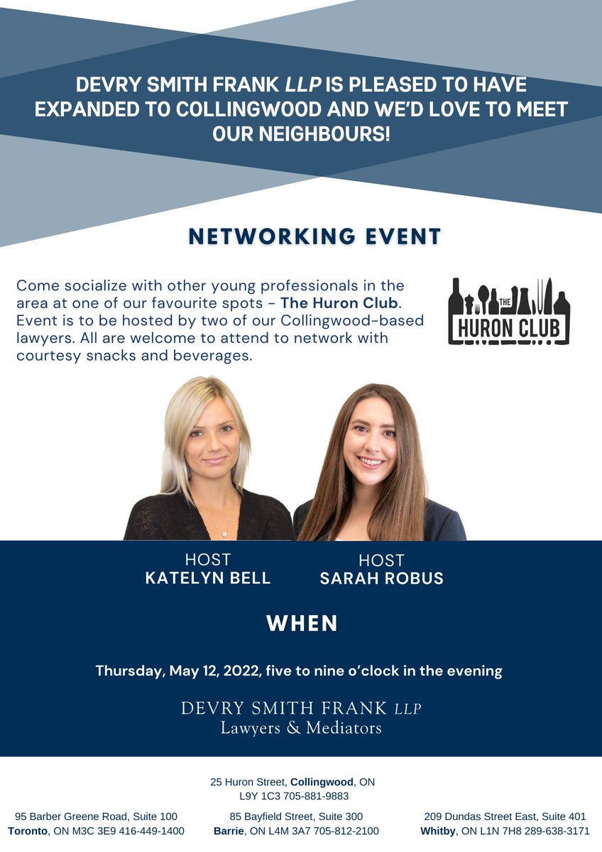 Devry, Smith and Frank LLP Barrie, Canada Office