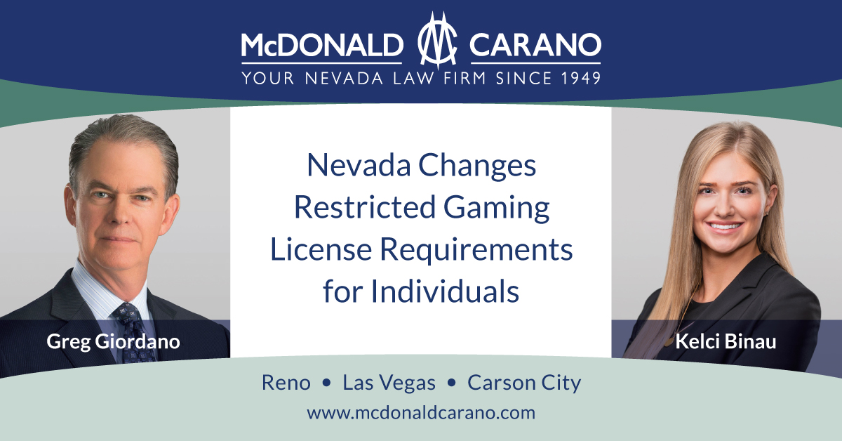 McDonald Carano, LLP Reno, NV Office