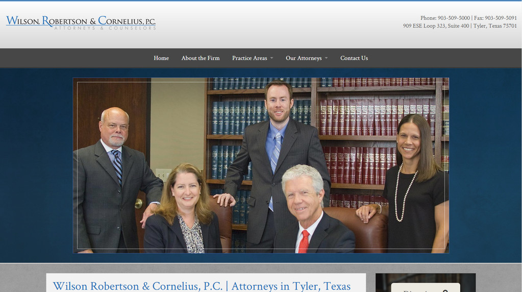 Wilson, Robertson & Cornelius, PC Tyler, TX Office