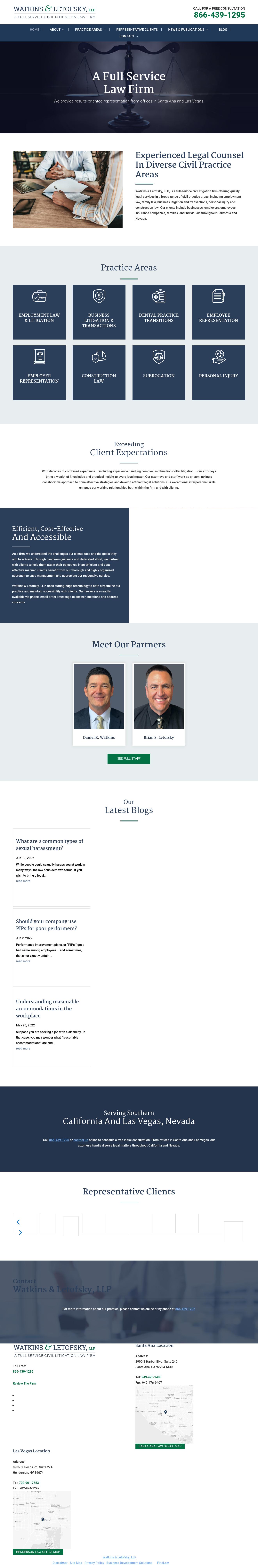 Watkins & Letofsky, LLP Las Vegas, NV Office