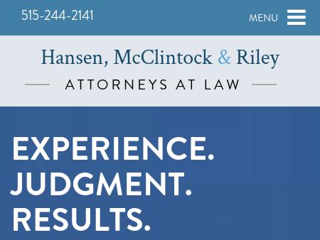 Hansen, McClintock & Riley Des Moines, IA Office