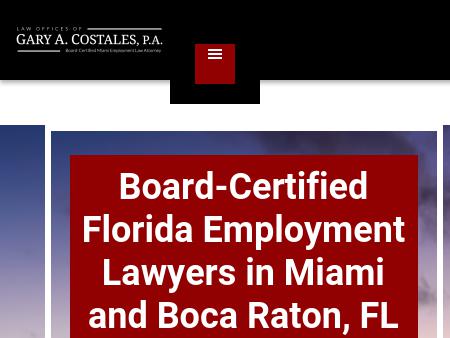 Law Offices of Gary A. Costales, PA West Palm Beach, FL Office