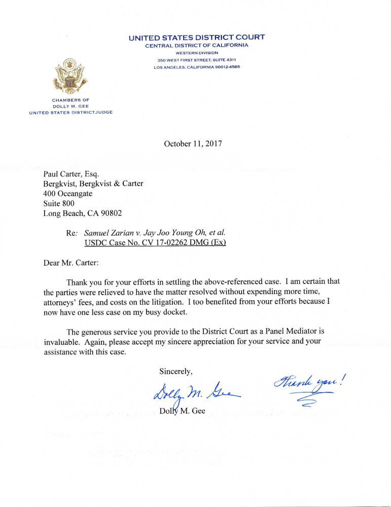 Bergkvist, Bergkvist & Carter, LLP Long Beach, CA Office