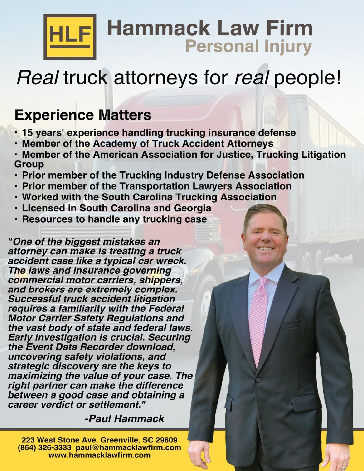 Hammack Law Firm LLC Greenville, SC Office