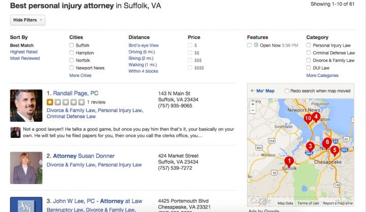 Randall Page, P.C Suffolk,  Office