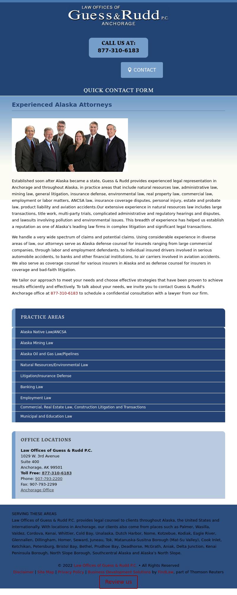 Law Offices of Guess & Rudd P.C Anchorage, AK Office