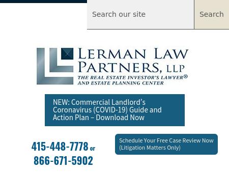 Lerman Law Partners, LLP San Rafael, CA Office