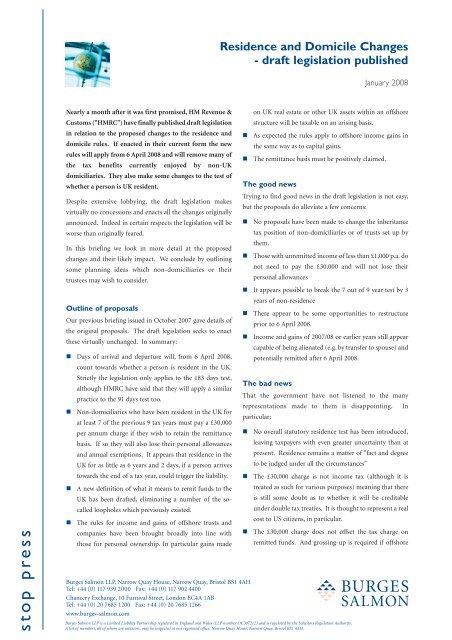 Burges Salmon LLP Bristol, UK-England Office