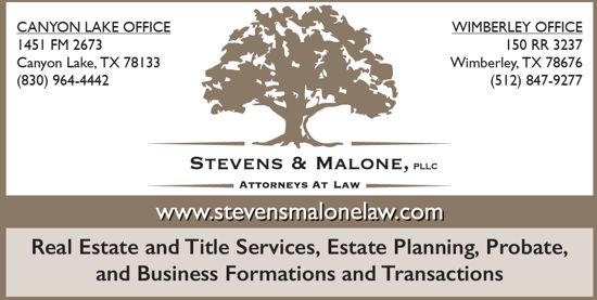 Stevens & Malone, PLLC Wimberley, TX Office