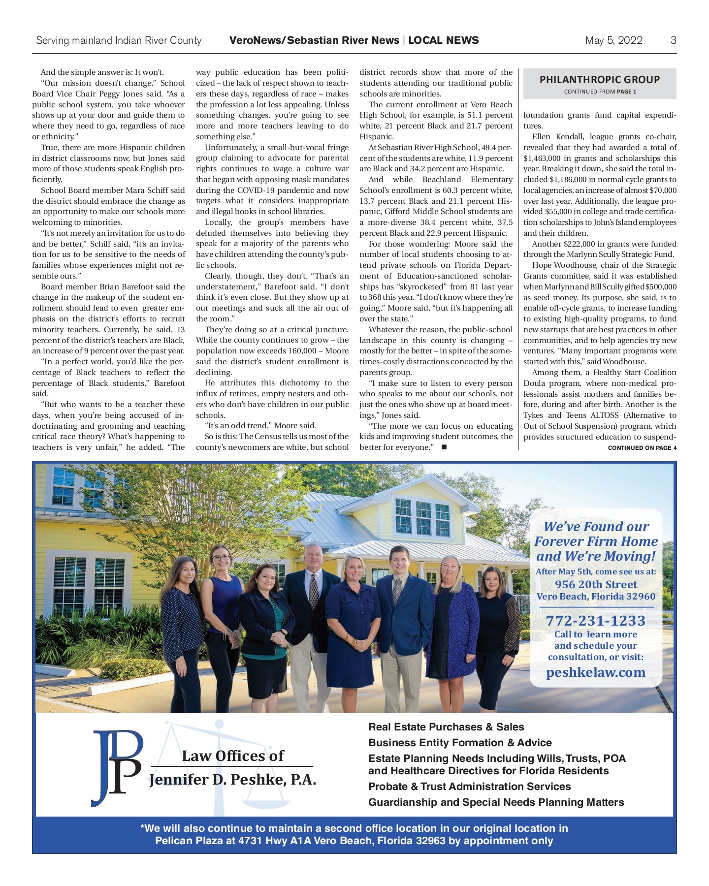 Law Offices Of Jennifer D. Peshke, PA Vero Beach,  Office