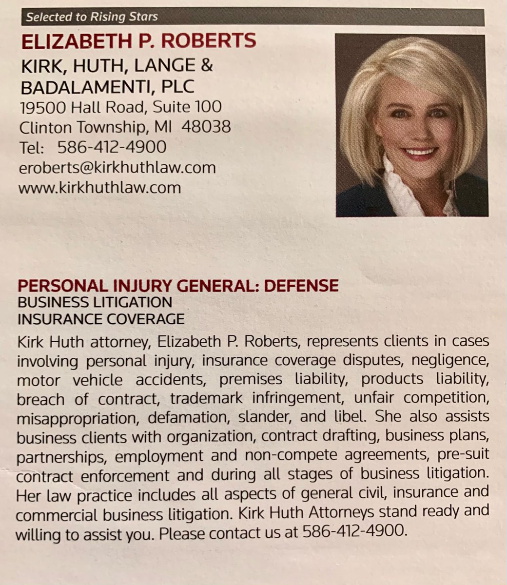 Kirk, Huth, Lange & Badalamenti, PLC Clinton Township,  Office