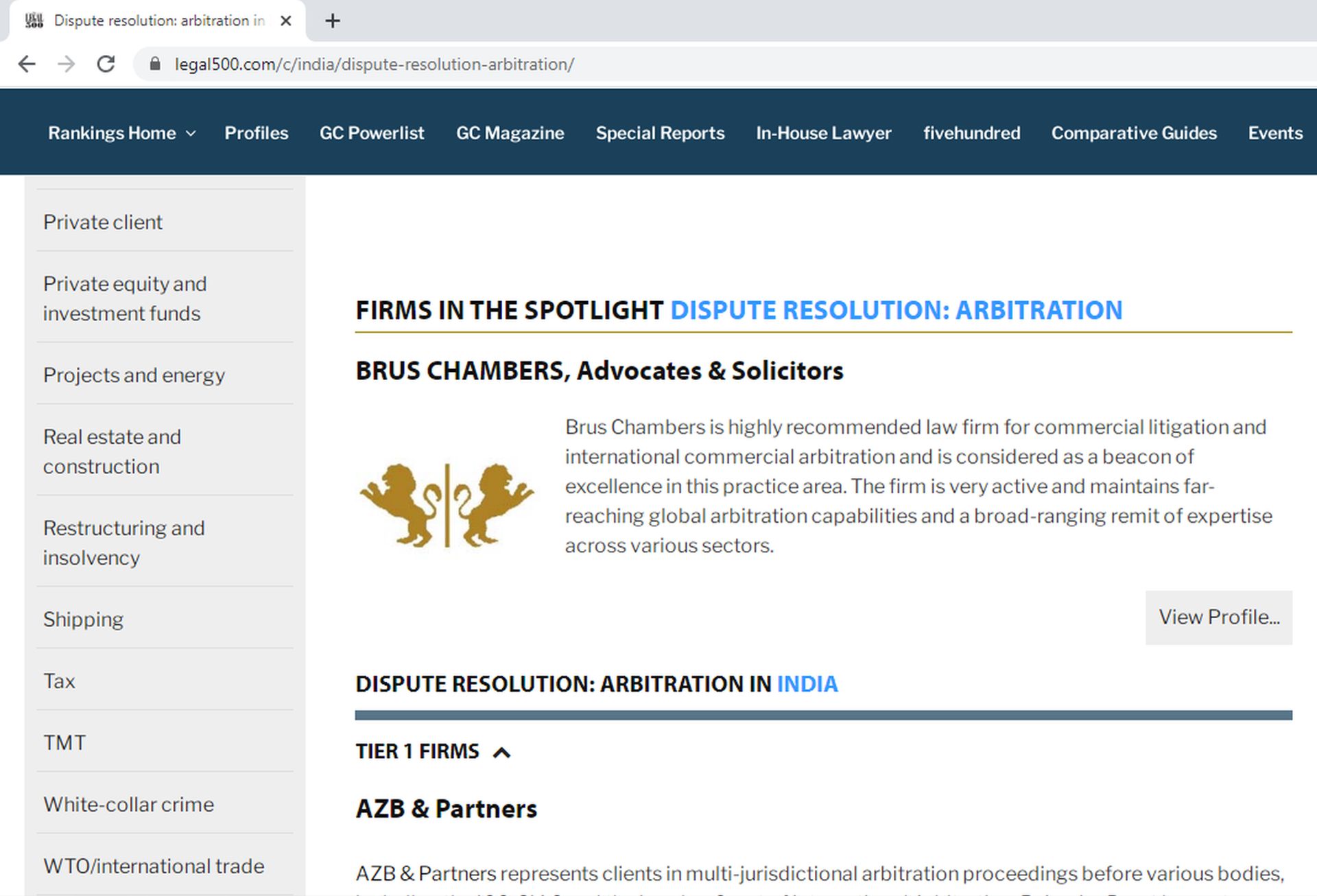 Brus Chambers LLC Mumbai, India Office