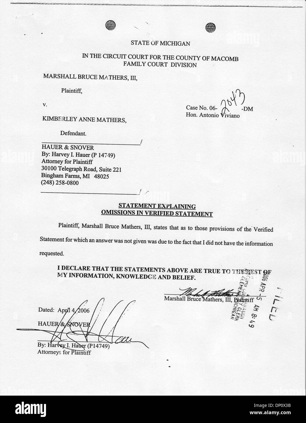 The Law Firm of Hauer & Snover Bingham Farms, MI Office