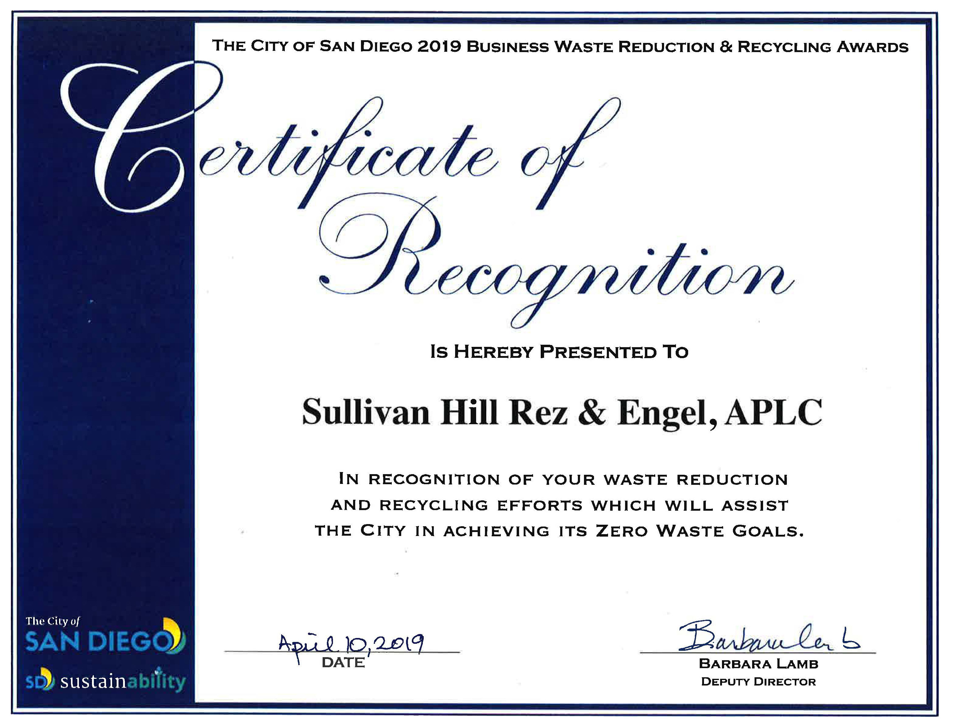 Sullivan Hill Rez & Engel San Diego, CA Office