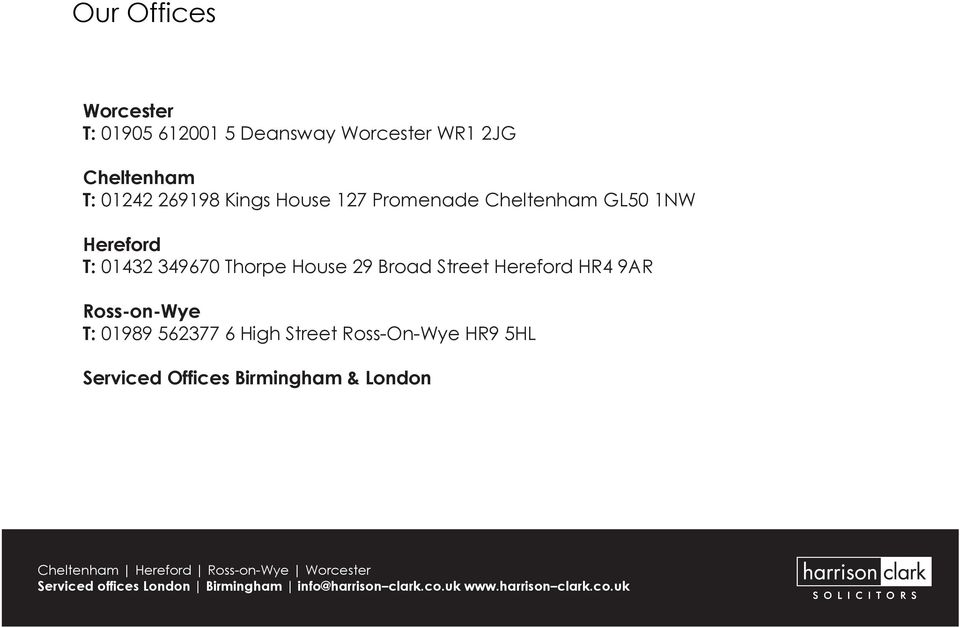 Harrison Clark Rickerbys Ross on Wye, United Kingdom Office