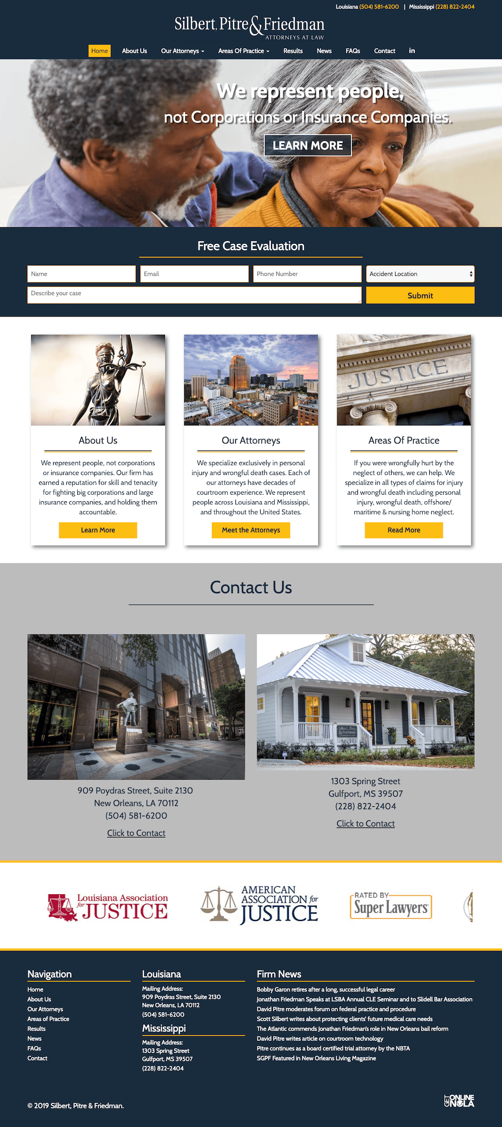 Silbert, Garon, Pitre & Friedman New Orleans, LA Office