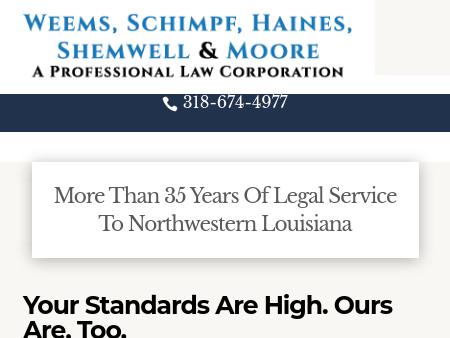 Weems, Schimpf, Haines, Shemwell & Moore Shreveport, LA Office