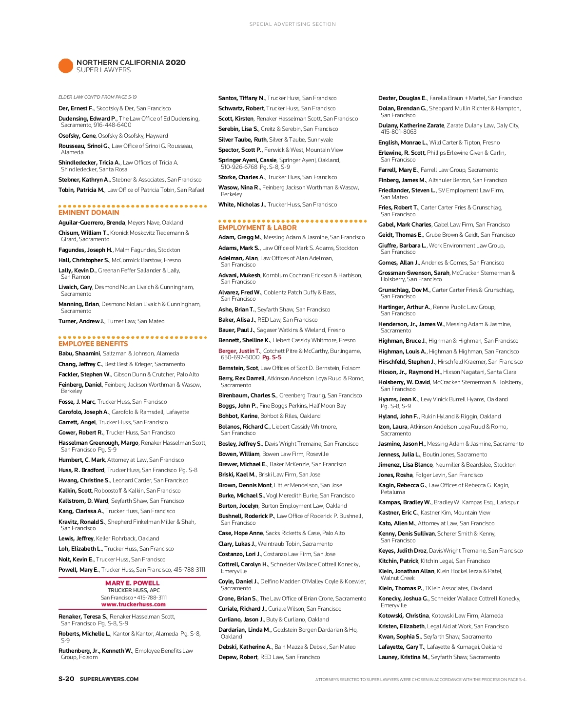 Trucker Huss, APC San Francisco, CA Office