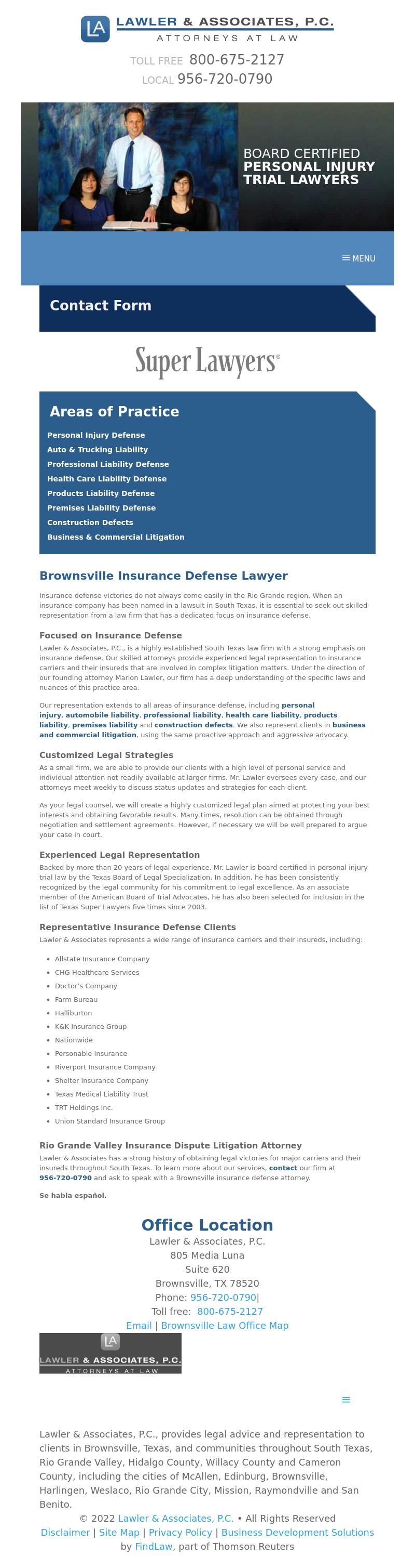 Lawler & Associates, P.C., Brownsville,  Office