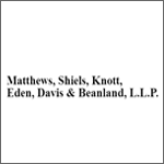 Matthews, Shiels, Knott, Eden, Davis & Beanland, L.L.P Dallas, TX Office