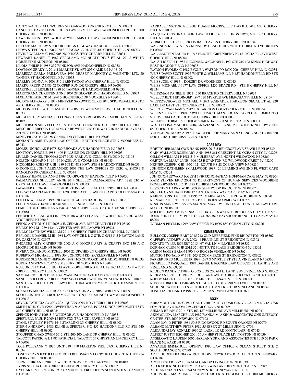 LAW OFFICES OF MICHAEL LUPOLOVER Englewood Cliffs,  Office