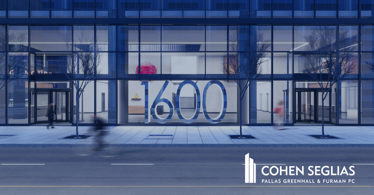 Cohen Seglias Pallas Greenhall & Furman PC Philadelphia, PA Office