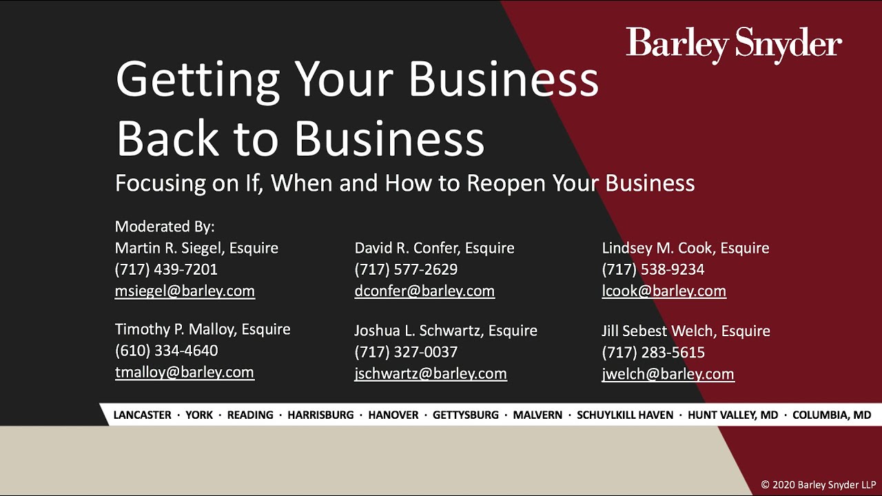 Barley Snyder LLP Columbia, MD Office