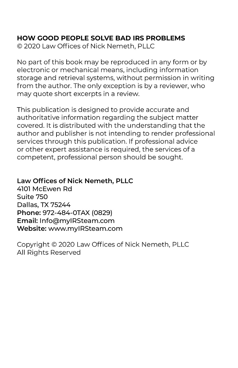 Law Offices of Nick Nemeth, PLLC Dallas, TX Office