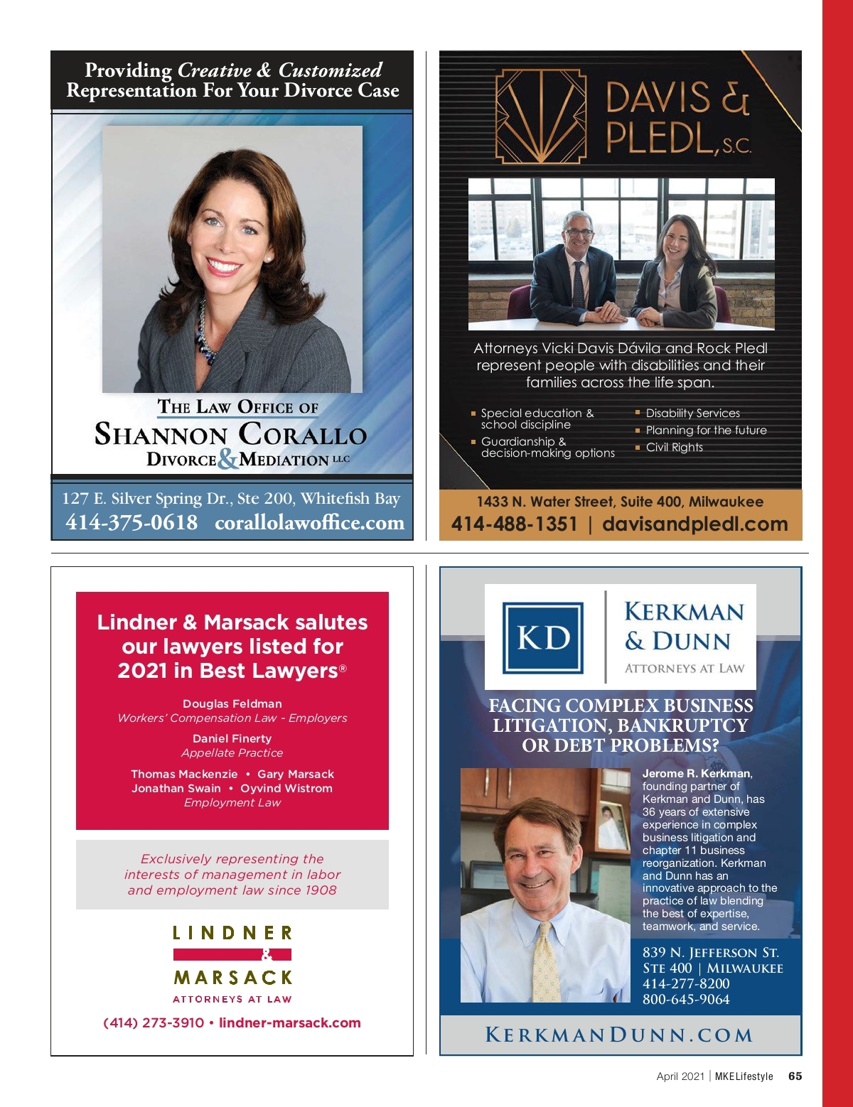 The Law Office of Shannon Corallo, LLC Whitefish Bay,  Office