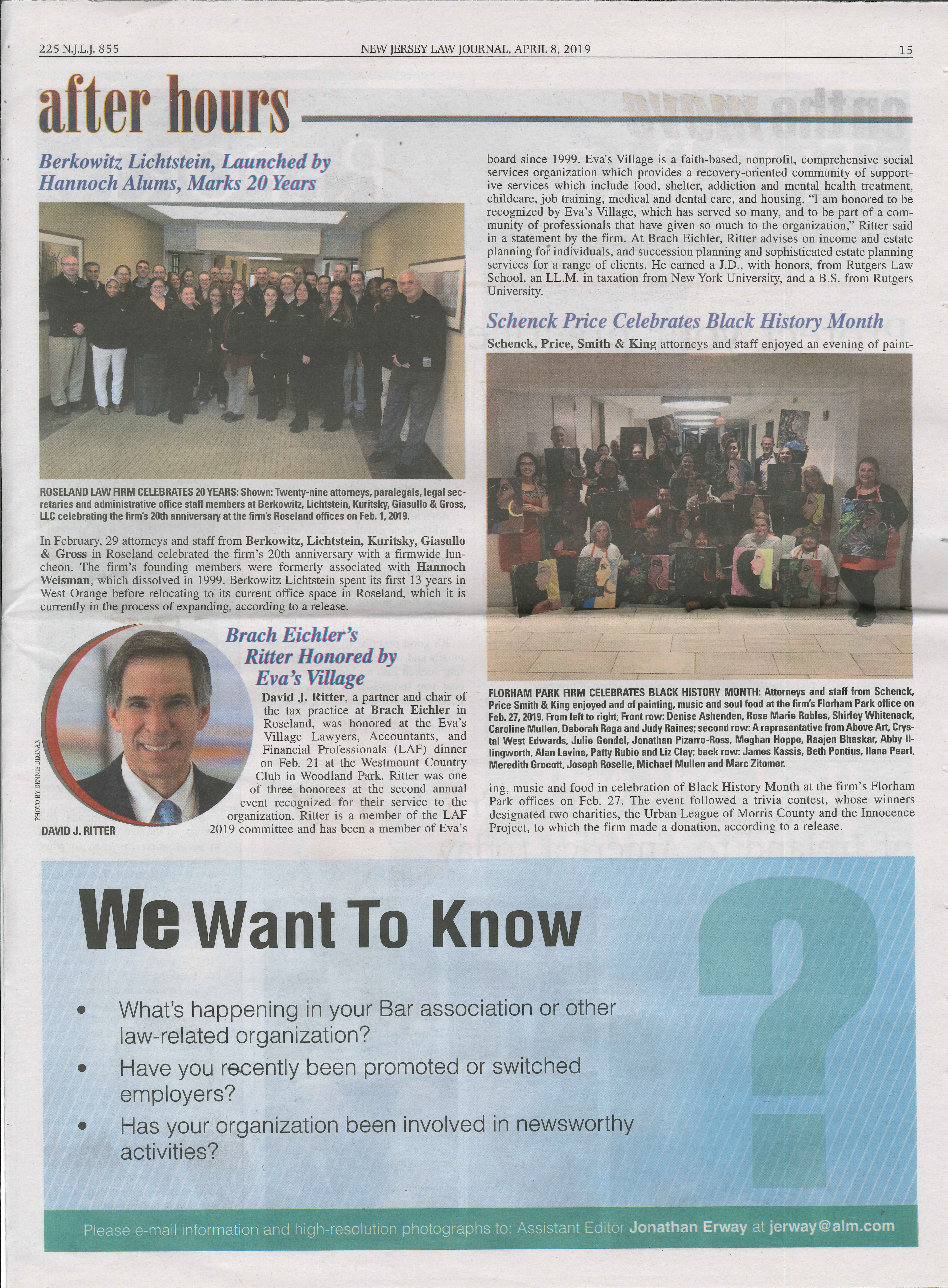 Berkowitz, Lichtstein, Kuritsky, Giasullo & Gross, LLC Roseland, NJ Office