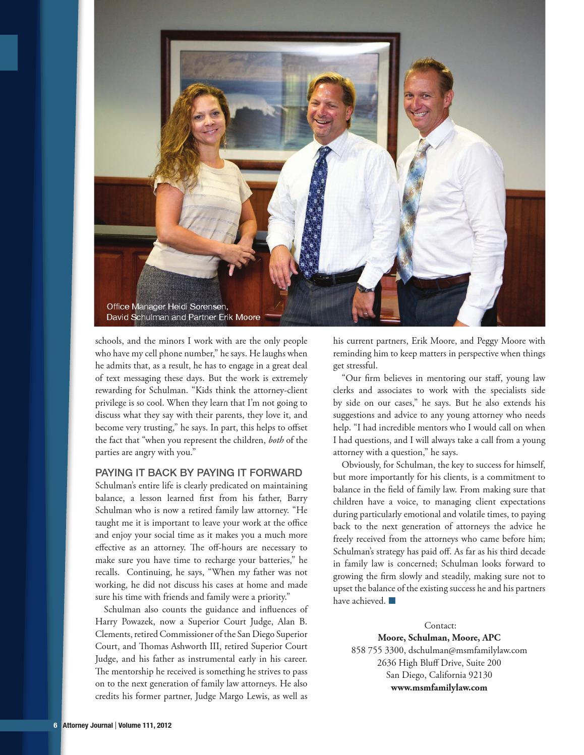 Moore, Schulman & Moore, APC San Diego, CA Office