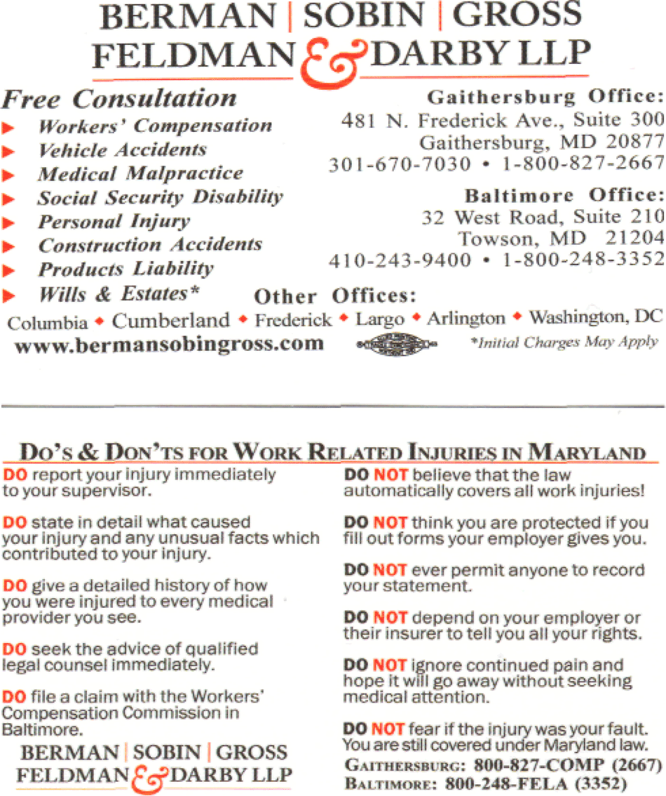 Berman | Sobin | Gross LLP Gaithersburg, MD Office