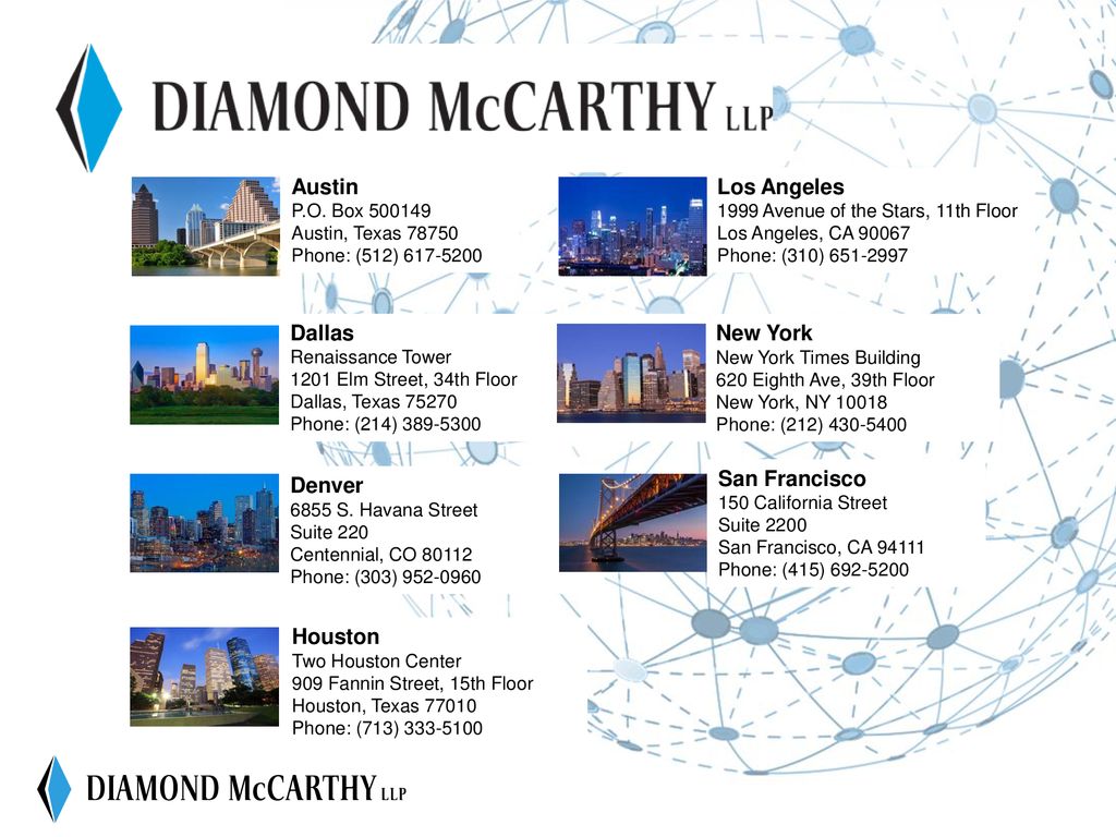 Diamond McCarthy LLP Dallas, TX Office