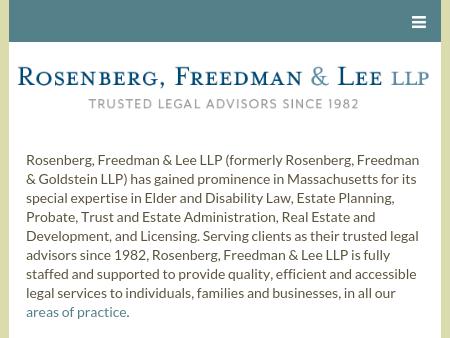 Rosenberg, Freedman & Lee LLP Newton, MA Office