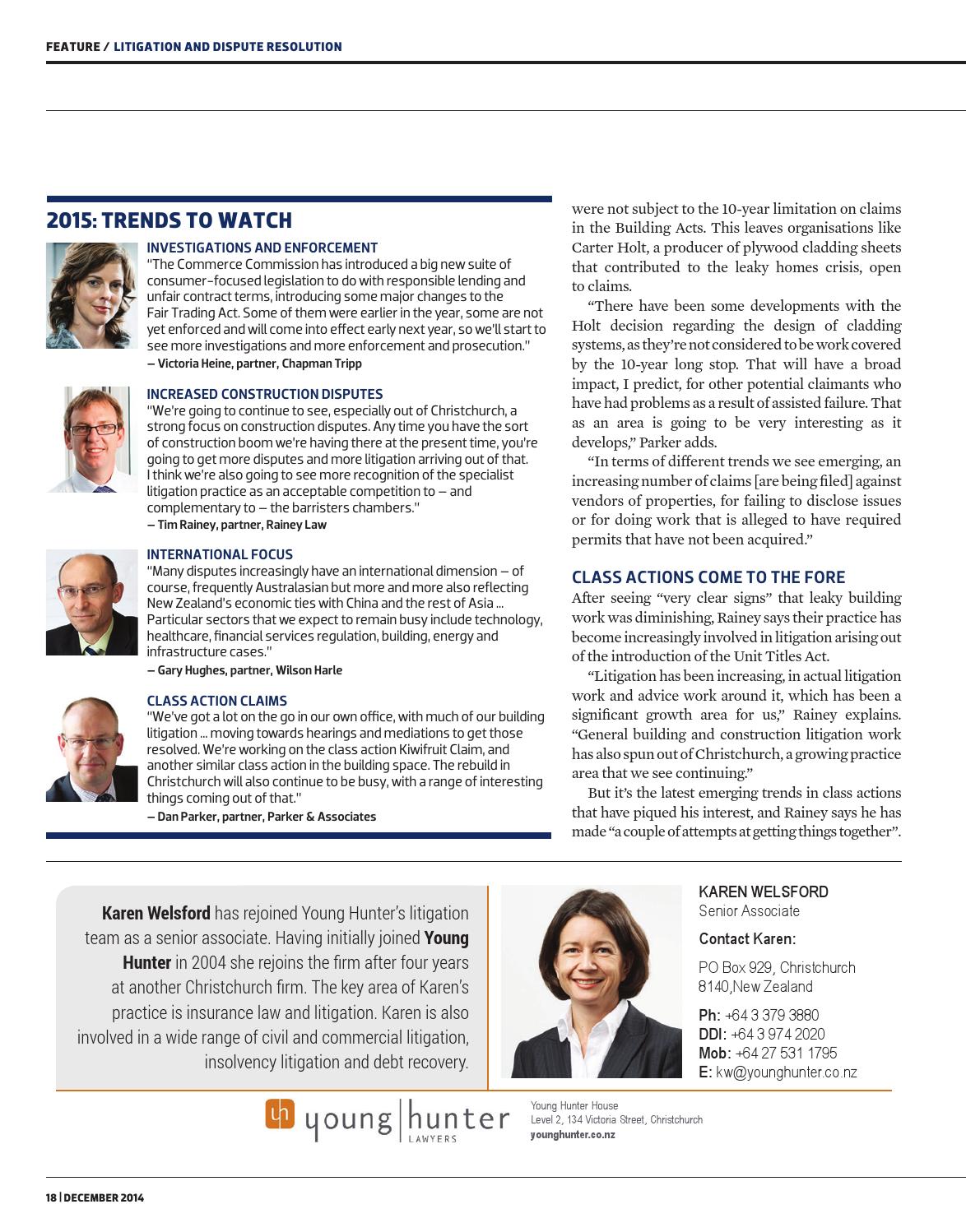 Wilson Harle Barristers & Solicitors Auckland, New Zealand Office