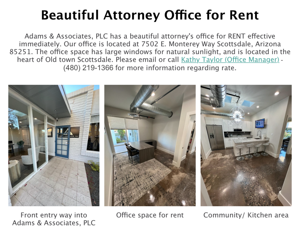 Adams & Associates, PLC Scottsdale,  Office