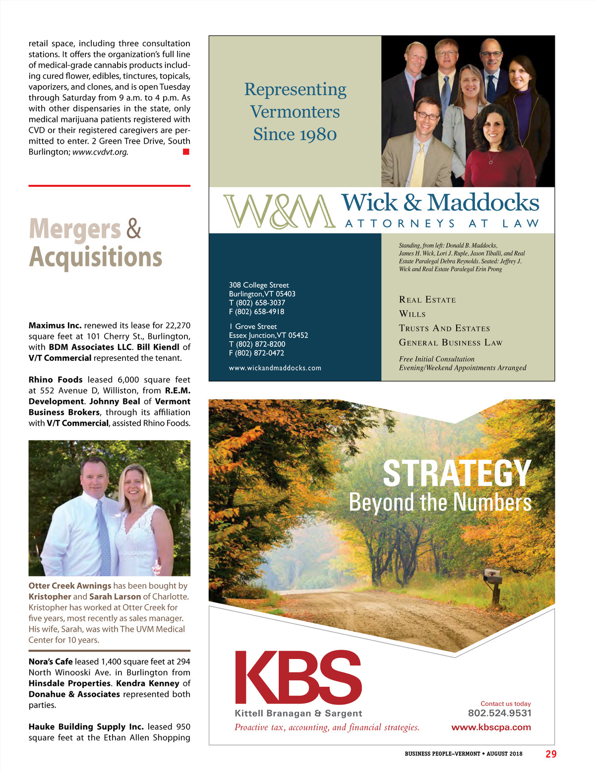 Wick & Maddocks, Attorneys At Law Essex Junction, United States Office