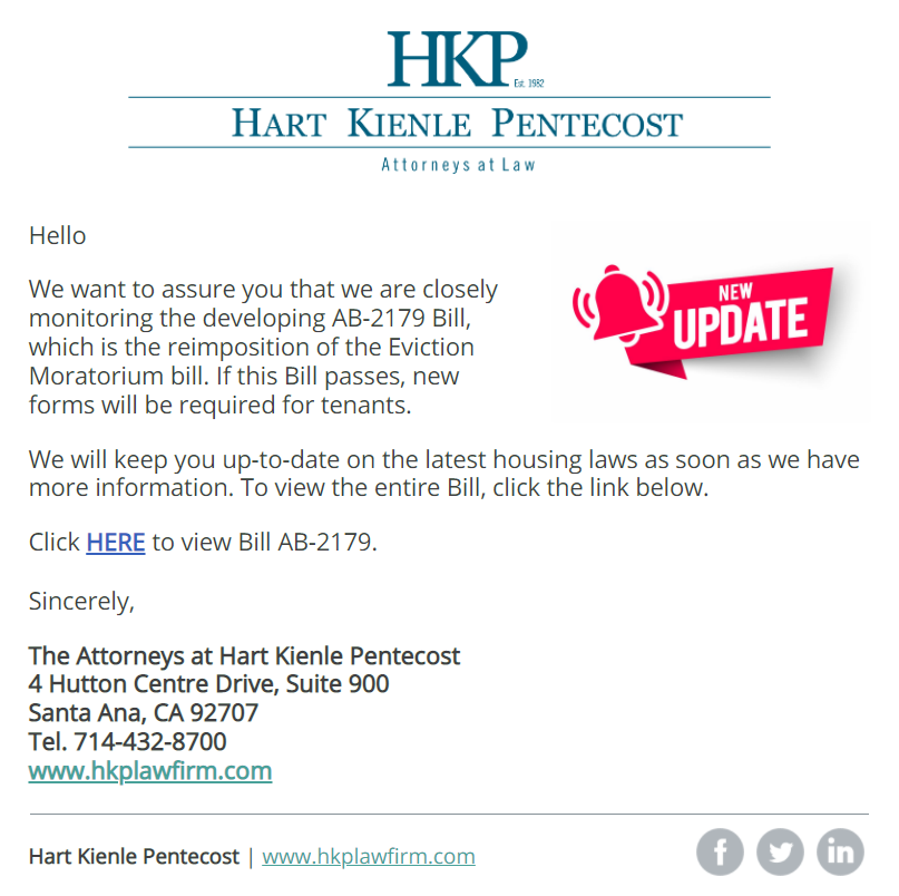 Hart Kienle Pentecost Attorneys at Law Santa Ana,  Office