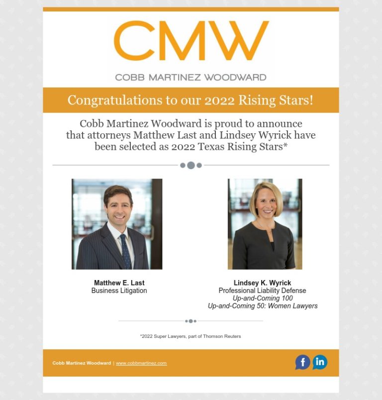 Cobb Martinez Woodward PLLC Dallas, TX Office