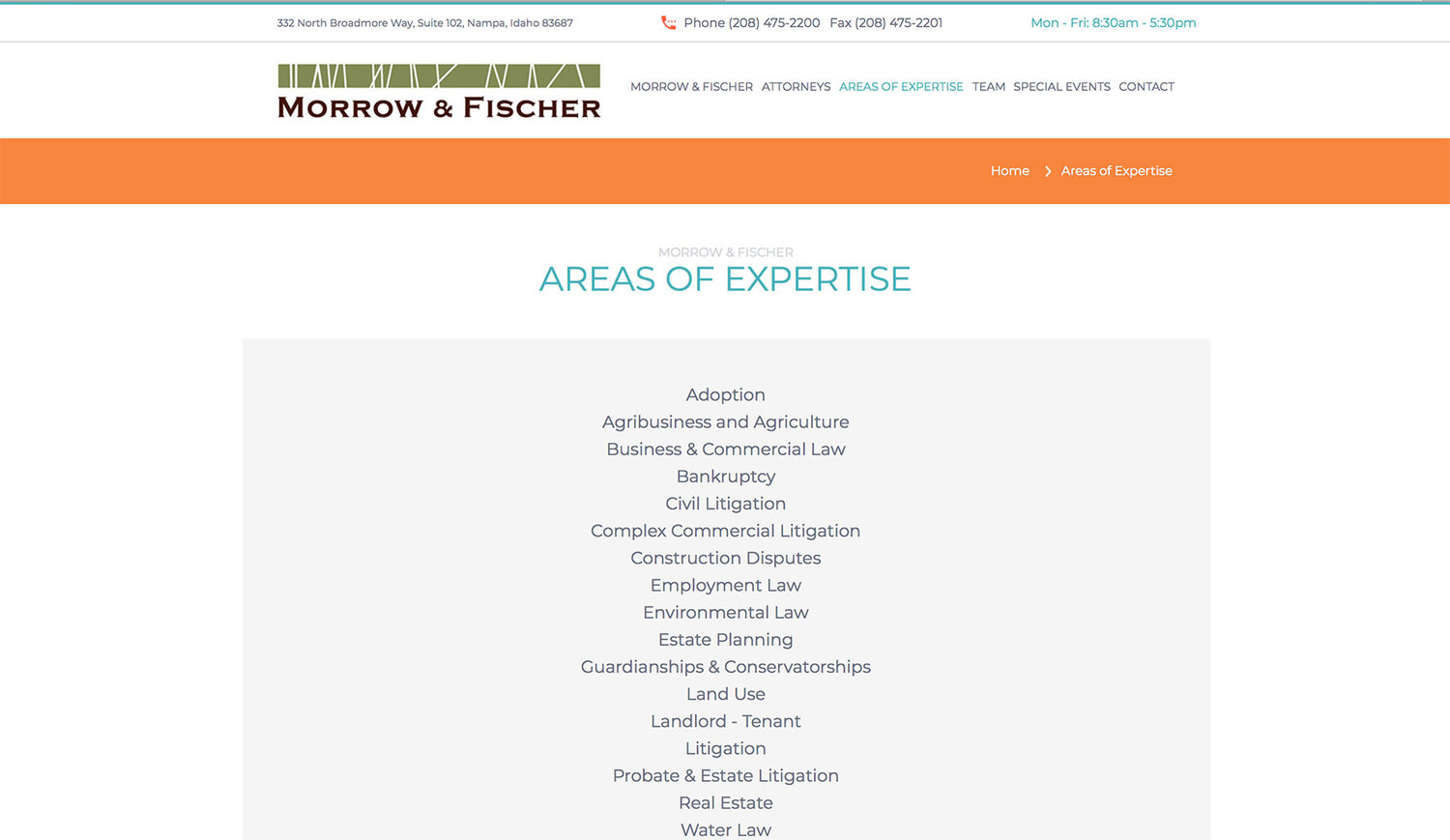 Morrow & Fischer, PLLC Nampa,  Office