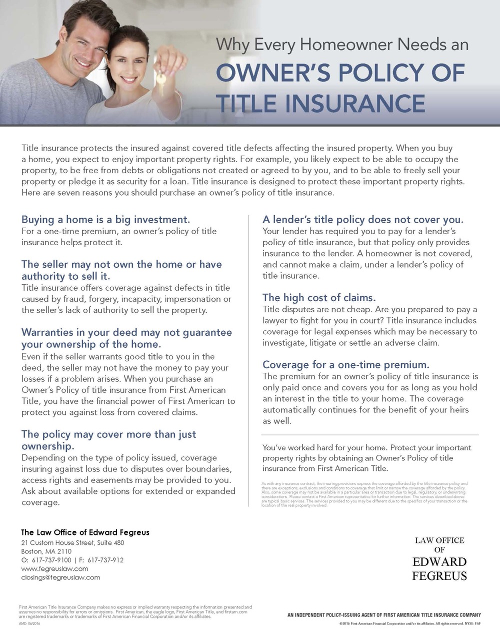 Fegreus & Broderick, LLP Boston,  Office