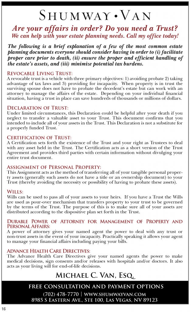 Shumway Van Las Vegas, NV Office