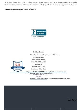 Kassner & Shirazi Law Group Costa Mesa,  Office