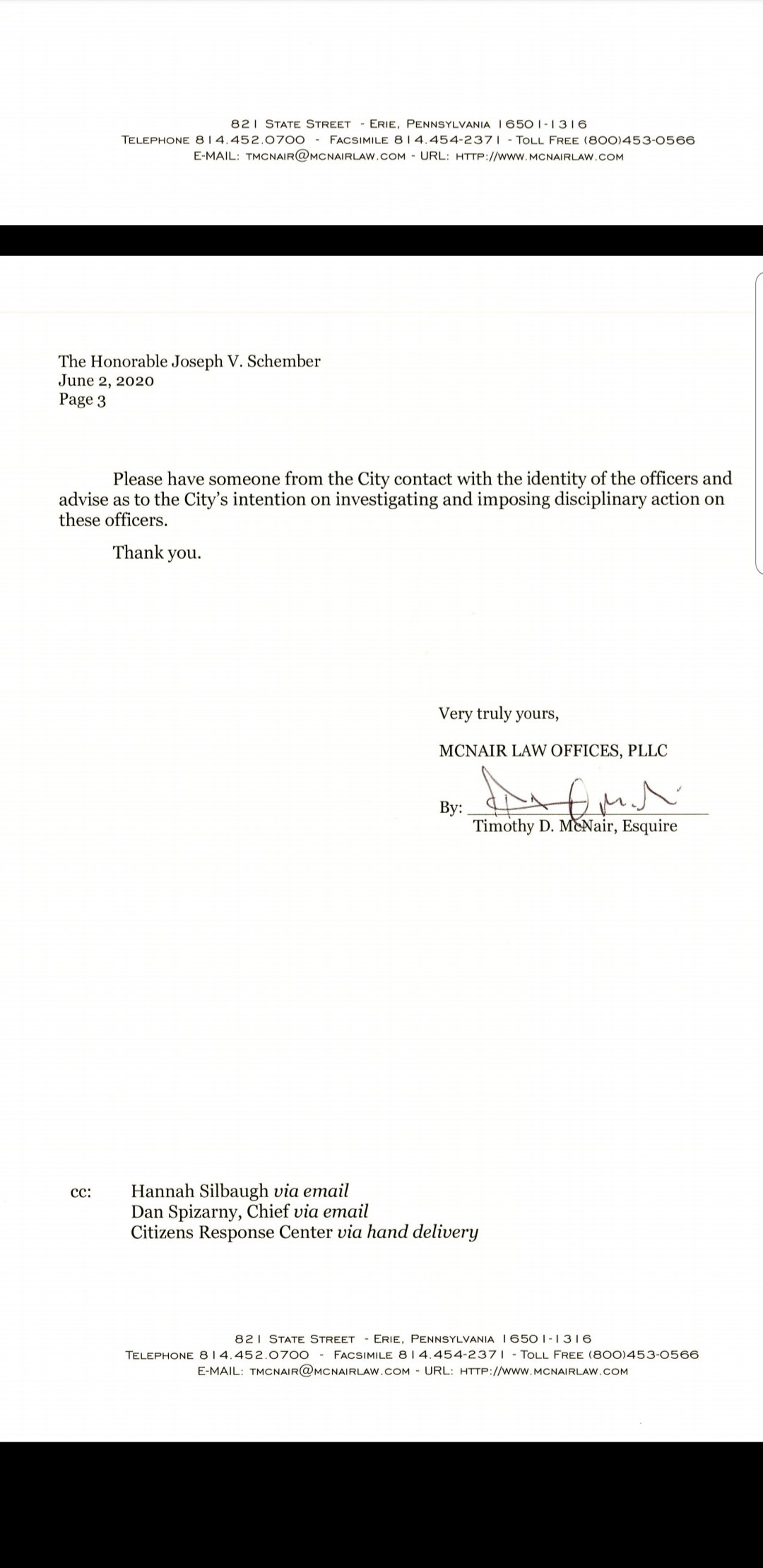McNair Law Offices, PLLC Erie, PA Office